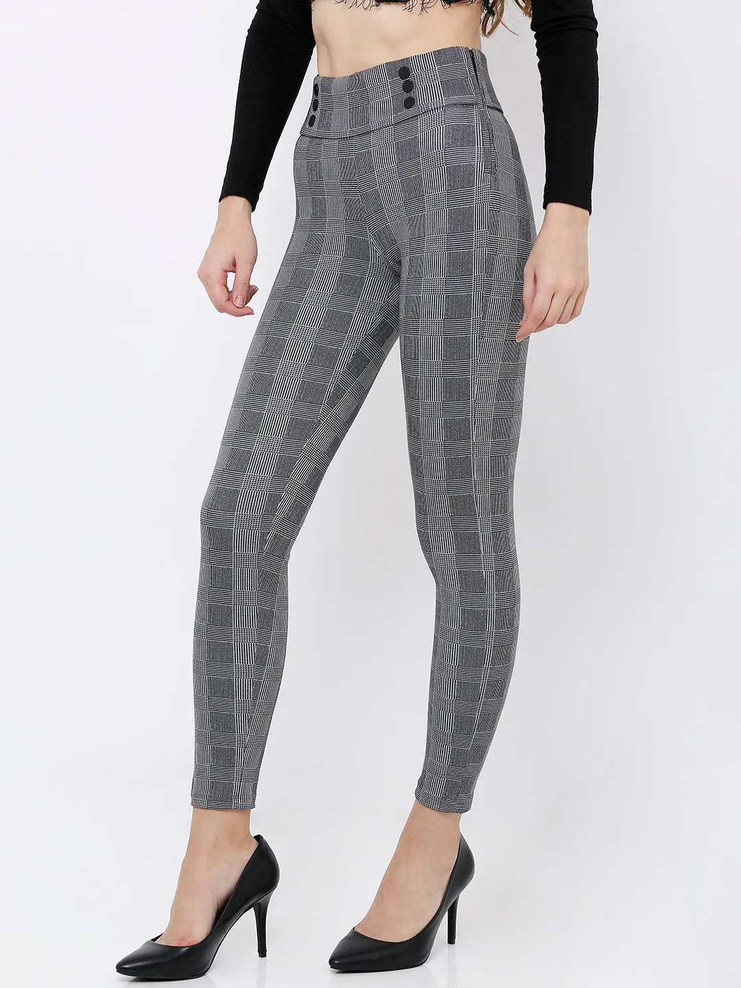 Women High-Rise Skinny Fit Tregging