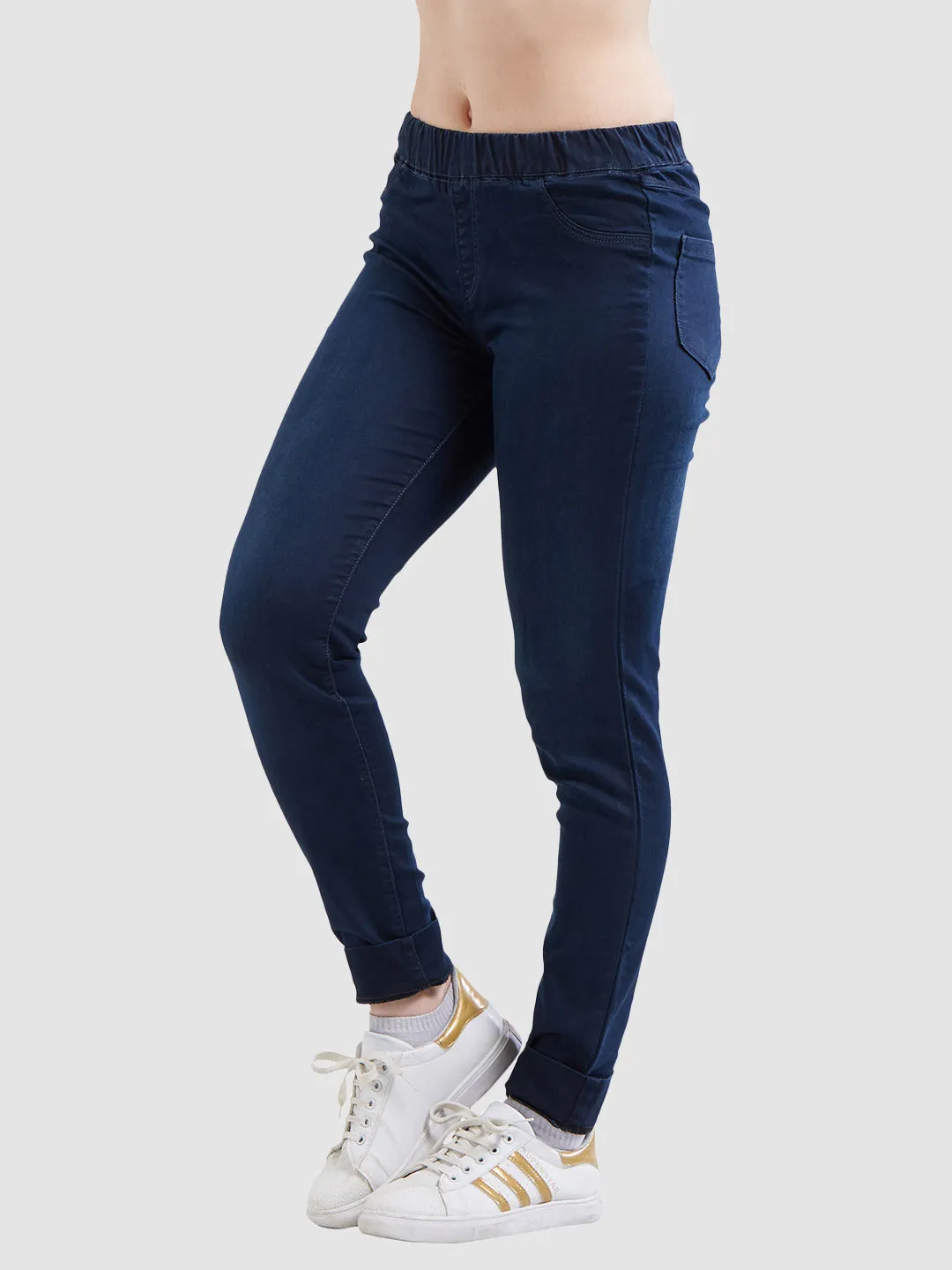 Women Mid-Rise Skinny Fit Denim Legging