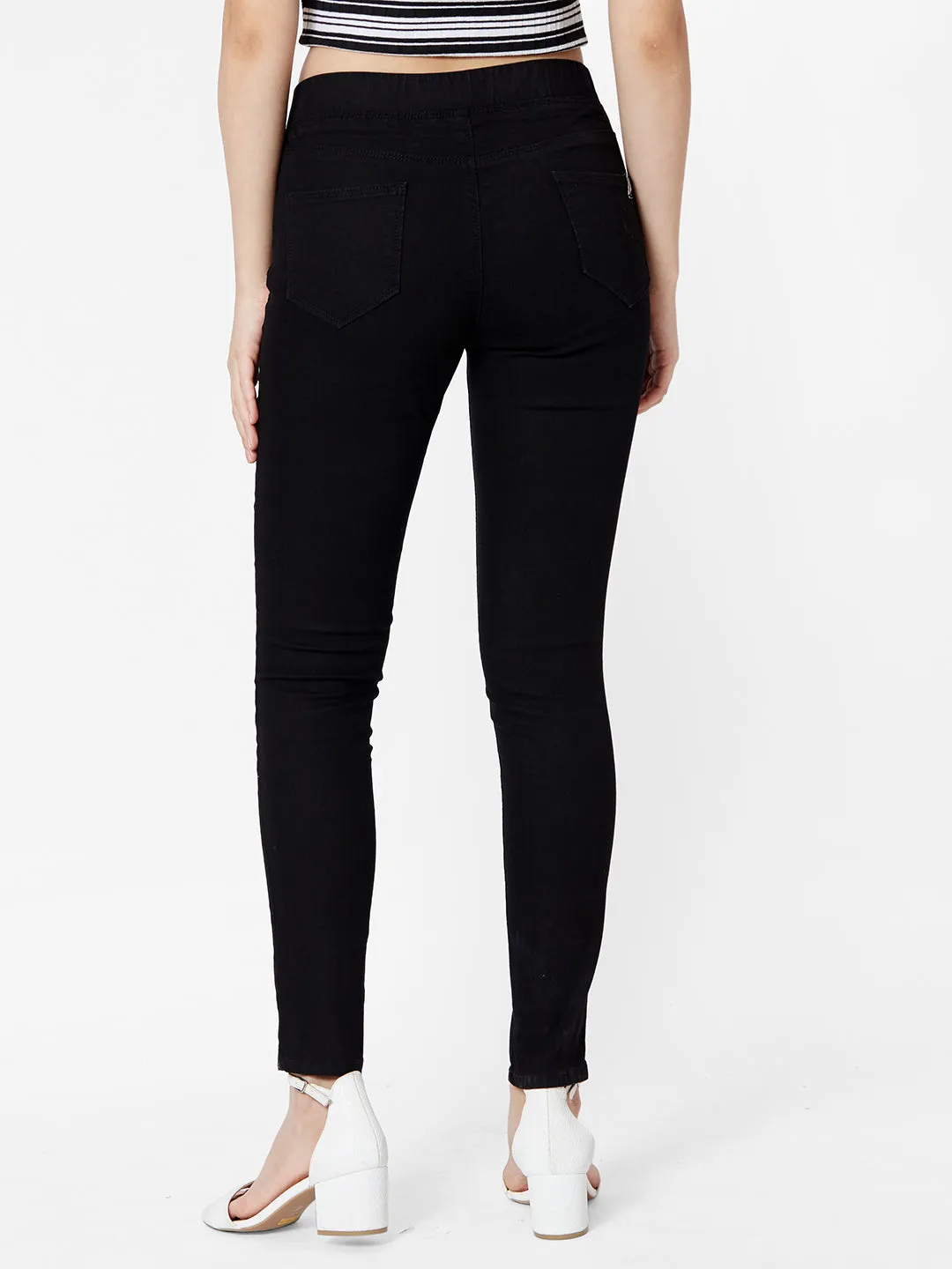 Women Mid-Rise Skinny Fit Denim Legging