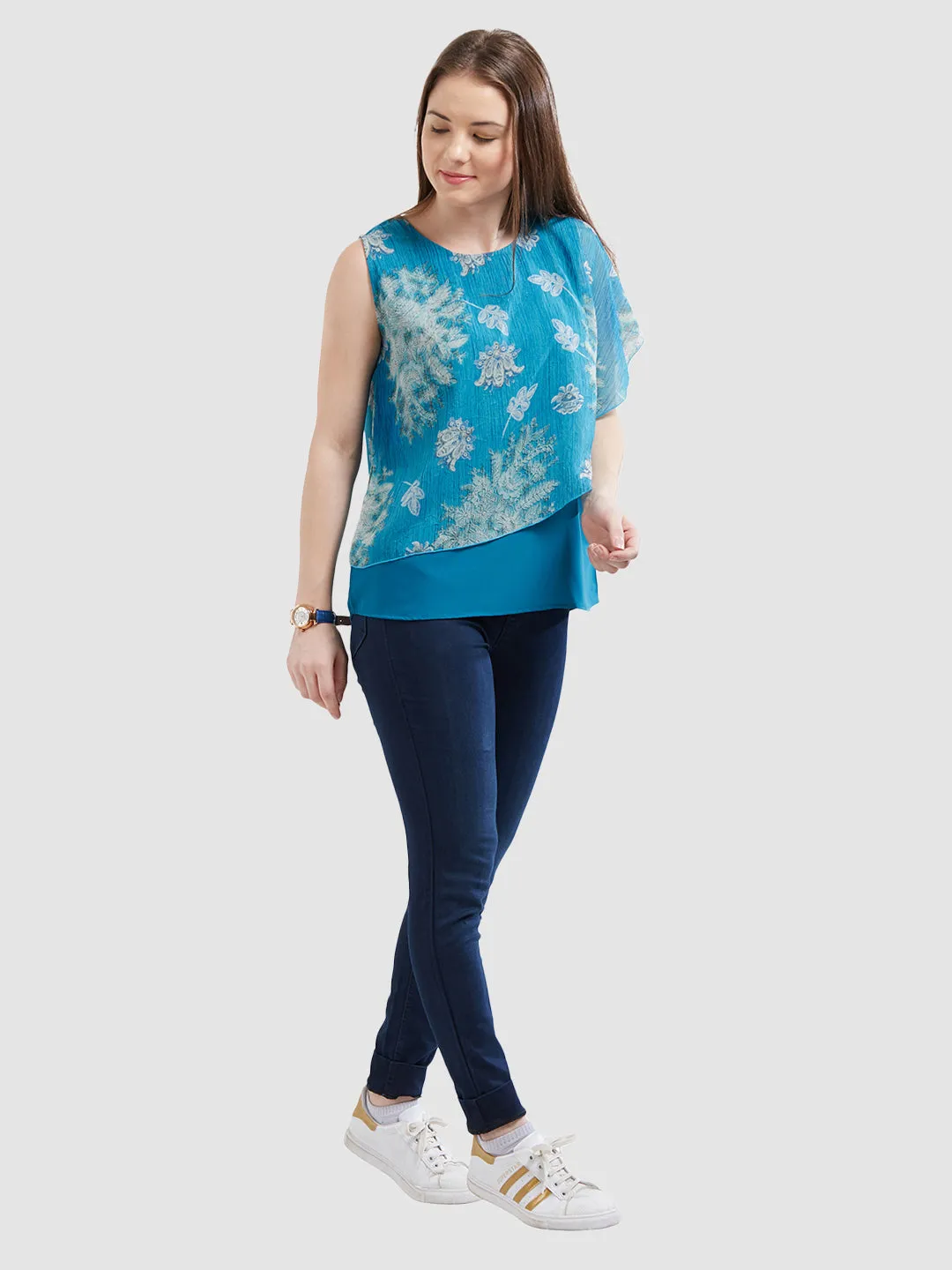 Women Mid-Rise Skinny Fit Denim Legging