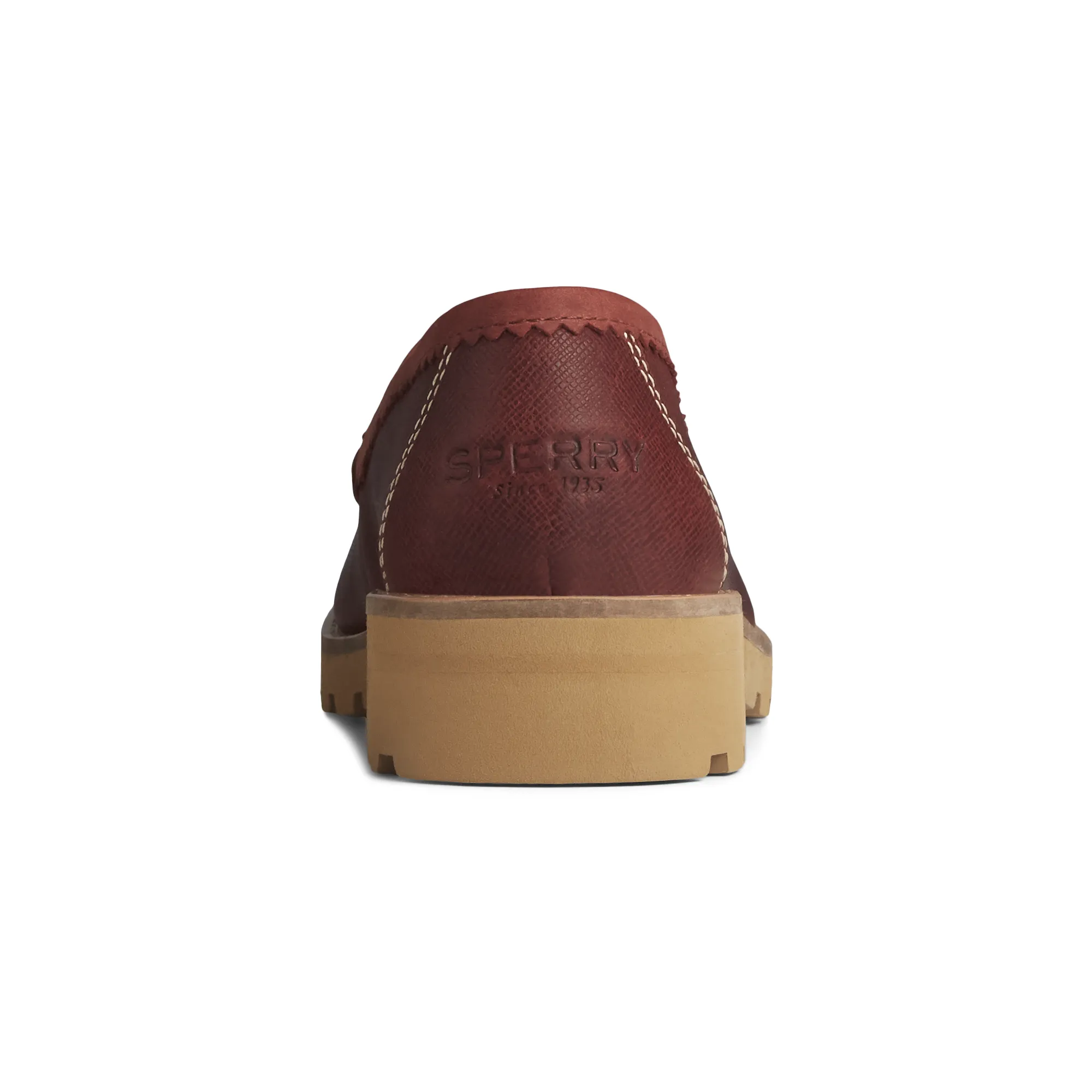 Women's Authentic Original Leather Lug Loafers Cordovan (STS85610)